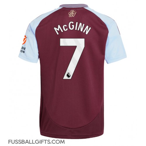 Aston Villa John McGinn #7 Fußballbekleidung Heimtrikot 2024-25 Kurzarm